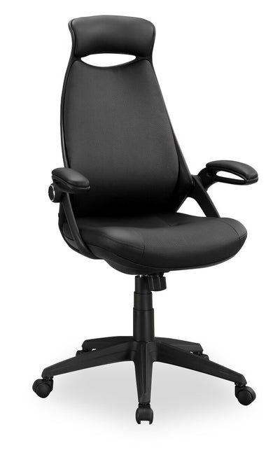 Kegan Executive Faux Leather Office Chair - Black