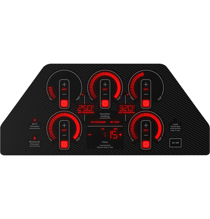 Profile 36\" 5-Element Induction Cooktop - Black - PHP7036DTBB