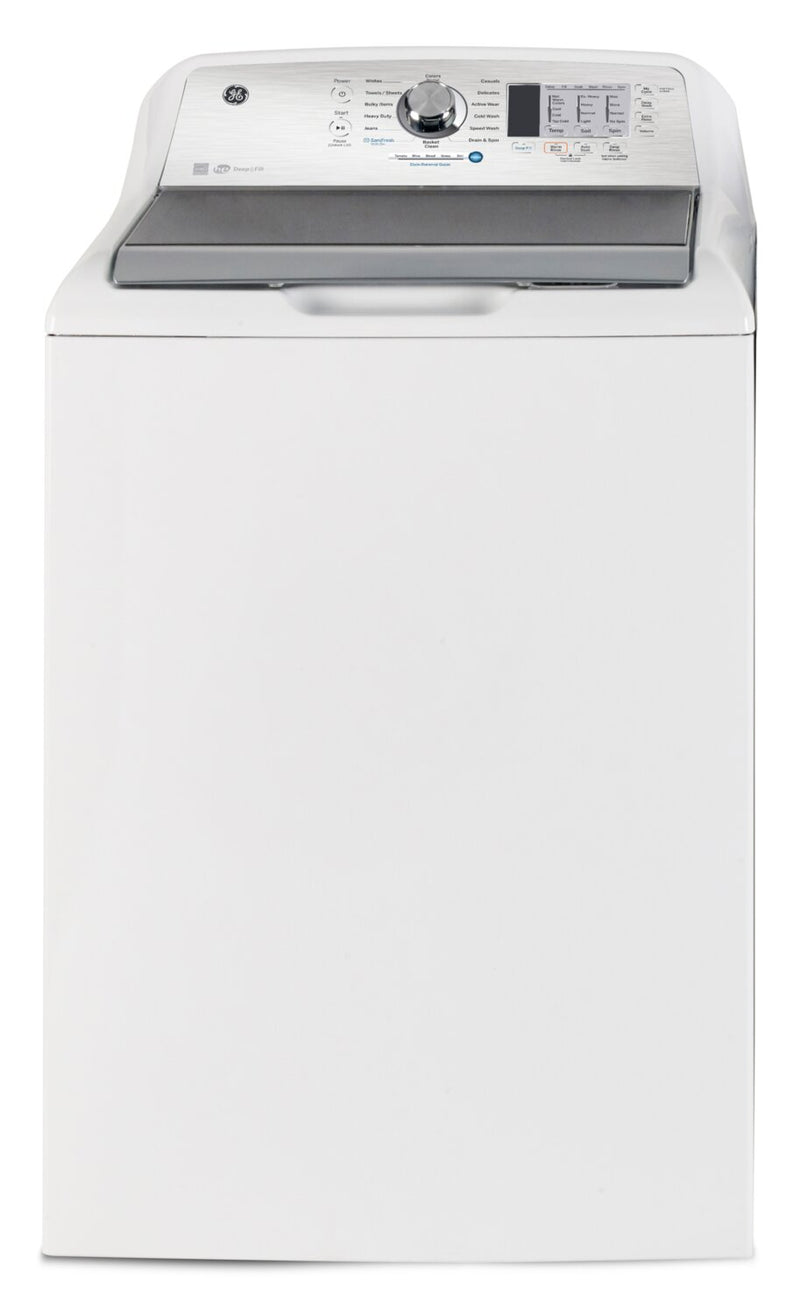 GE 5.2 Cu. Ft. Top Load Agitator Energy Star Washer with SaniFresh The Brick