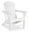 Bask Outdoor Patio Adriondack Chair - High Density Plastic, UV & Weather Resistant - White