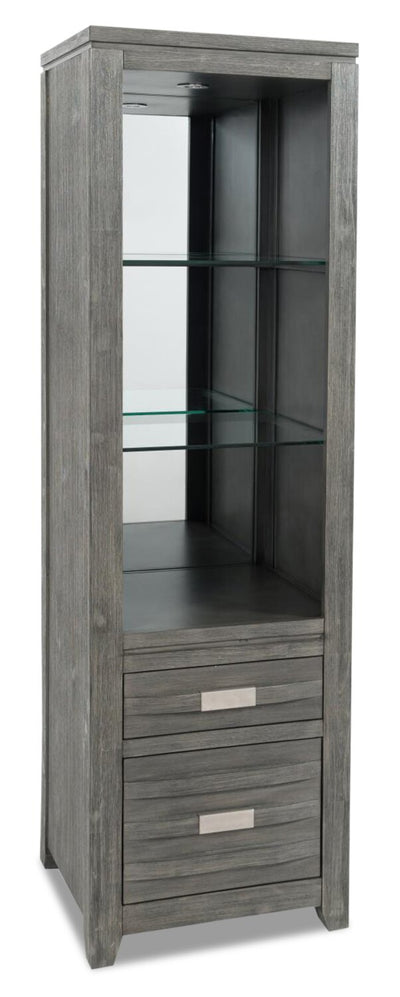 Bronx Bookshelf Pier - Grey - Contemporary style Storage Pier in Grey