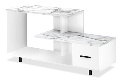 Sara 48” TV Stand - White