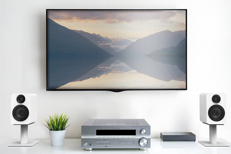 Kanto YU Passive 4\" Bookshelf Speakers with 1\" Silk Dome Tweeter – White