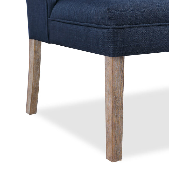 Ariel 30.5\" Wing Back Hall Bench - Blue