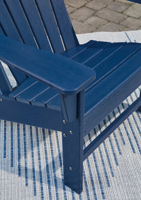 Bask Outdoor Patio Adriondack Chair - High Density Plastic, UV & Weather Resistant - Blue