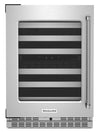 KitchenAid 24\" 5 Cu. Ft. Undercounter Wine Refrigerator - Stainless Steel - KUWL314KSS