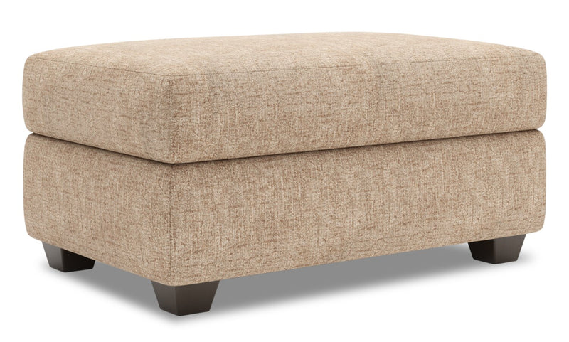 Made in Canada Customizable Sofa Lab The Trunk 39\" Chenille Fabric Storage Ottoman - Luxury Taupe