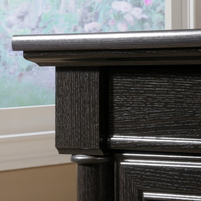 Palladia 65.12\" Executive Office Desk with 5-Drawers - Wind Oak