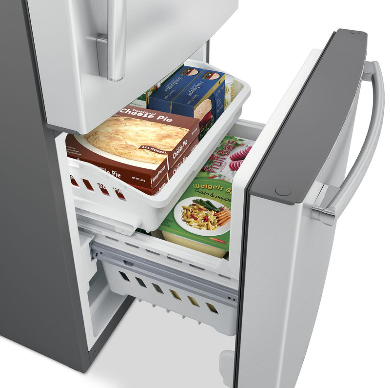 GE 30" 20.9 Cu. Ft. BottomMount Refrigerator Stainless Steel Fin