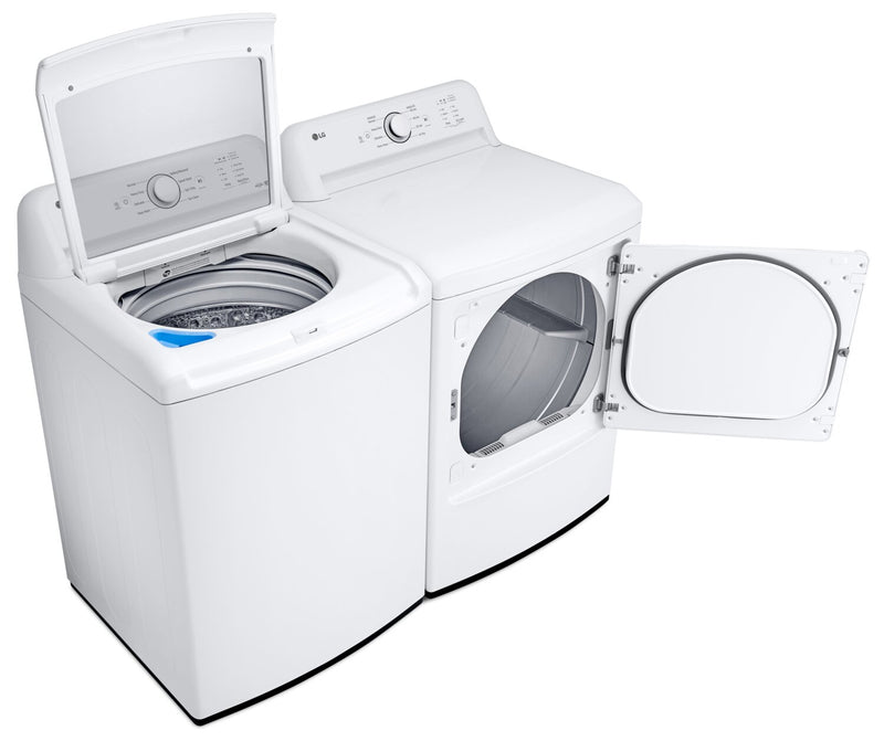 LG 4.8 Cu. Ft. Top-Load Washer with 4-Way Agitator and 7.3 Cu. Ft. Electric Dryer