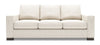 Made in Canada Customizable Sofa Lab Track 85\" Chenille Fabric Sofa with Track Arms - Luxury Sand Beige