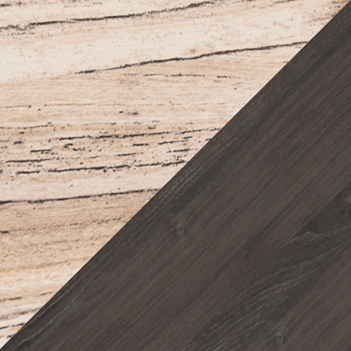 Wolf Bedside 1-Drawer Nightstand, 23.7\"W x 21.9\"H, Modern Mid-Century - Two-tone Brown & Natural