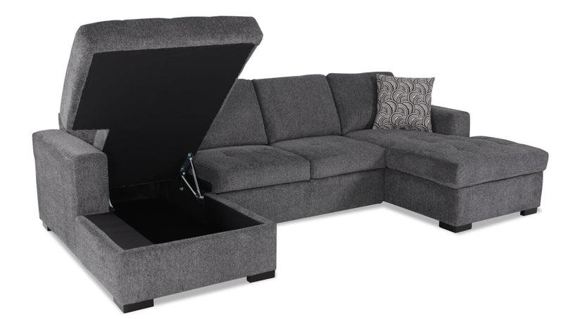 Chenille sectional sleeper sofa deals