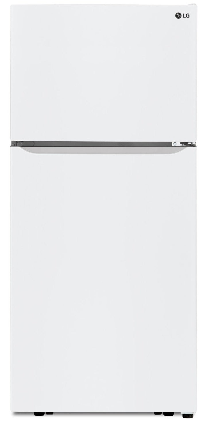 LG 30" 20 Cu. Ft. TopMount Refrigerator White LTCS20020W The Brick