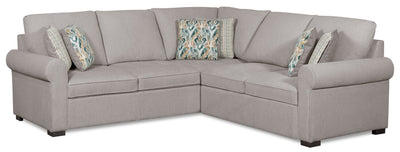 Scott Living Haven 2-Piece Right-Facing Chenille Fabric Sectional - Grey | Sofa sectionnel de droite Haven de Scott Living 2 pièces en tissu de chenille - gris