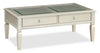 Tyra 48\" Glam Coffee Table with Storage - Champagne
