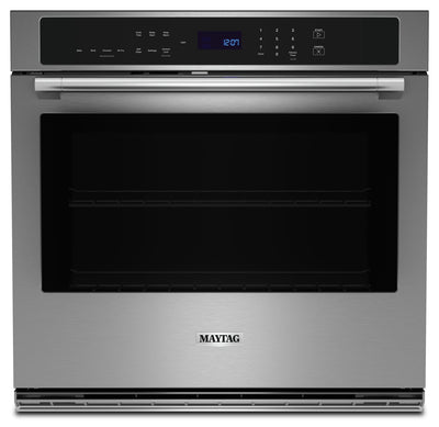 Maytag 4.3 Cu. Ft. Single Wall Oven with Air Fry and Basket - MOES6027LZ