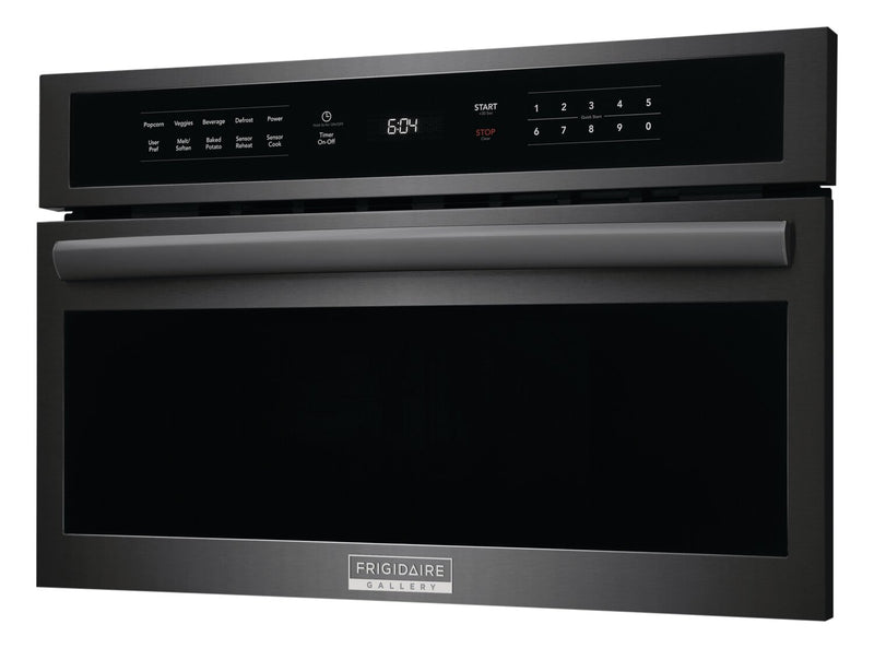 Frigidaire Gallery 1.6 Cu. Ft. Built-In Microwave with Sensor Cook and Sensor Reheat - Smudge-Proof® Black Stainless Steel - GMBD3068AD