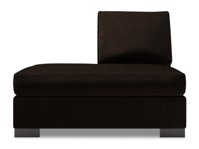 Sofa Lab Track LAF Chaise Return Luxury Chocolate The Brick