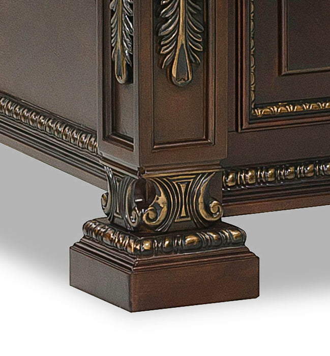 Wynn Panel Bed, Cherry Brown - Queen Size