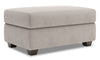 Made in Canada Customizable Sofa Lab The Trunk 39\" Linen-Look Fabric Storage Ottoman - Pax Slate Grey