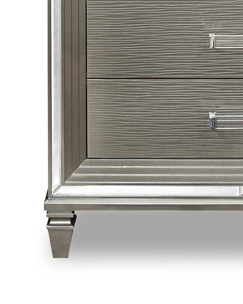 draw drawers　【Stone Hair Grip ：Silver】 Max Bedroom Chest of Drawers, 5-Drawer, 38