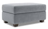 Made in Canada Customizable Sofa Lab The Trunk 39\" Velvet Fabric Storage Ottoman - Grey