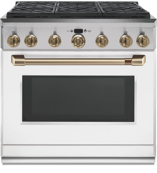 Café 36\" Toe Kick for Professional Range in Matte White - CXPR6TKPMWS