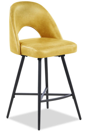 Bay Swivel Counter-Height Stool - Yellow