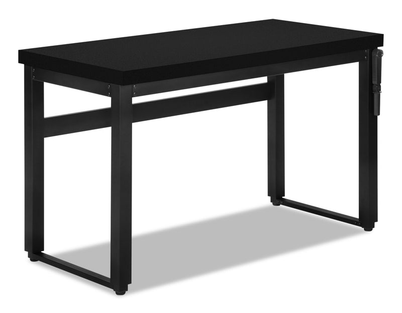 Kai 47.25" Adjustable Height Office Desk Black The Brick