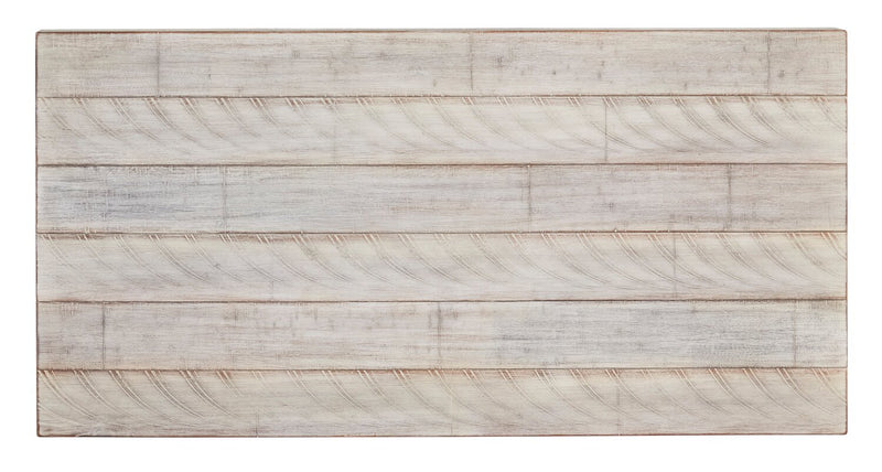 Carynhurst 48\" Rustic 3-Pack Coffee + 2 End Tables - Whitewash Wood