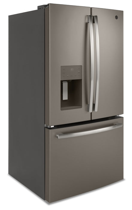 GE 36\" 25.5 Cu. Ft. French-Door Refrigerator - Slate - GFE26JMMES