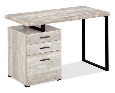 Clayton Reversible Desk - Dark Taupe