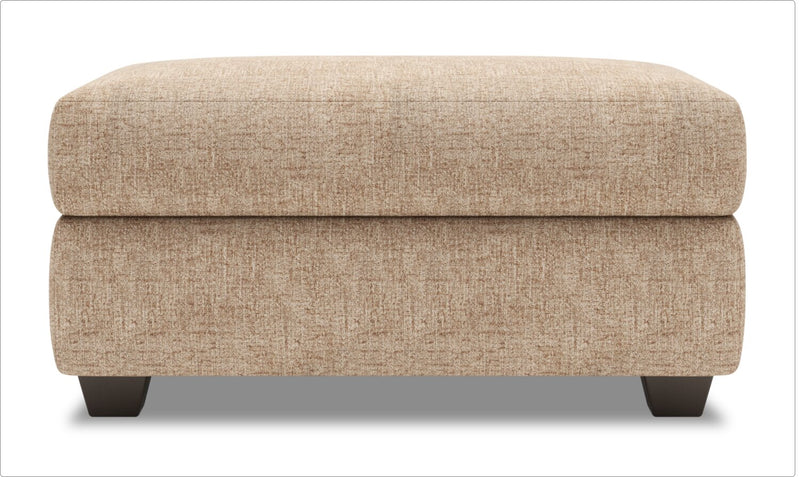 Made in Canada Customizable Sofa Lab The Trunk 39\" Chenille Fabric Storage Ottoman - Luxury Taupe