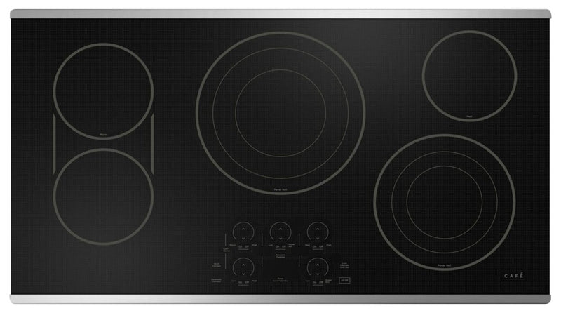 Cafe 36\" 5-Element Electric Cooktop - Stainless - CEP90362TSS