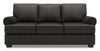 Made in Canada Customizable Sofa Lab Roll 86\" Linen-Look Fabric Sofa with Rolled Arms - Luna Kohl Grey