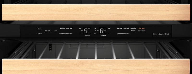 KitchenAid 24\" 5 Cu. Ft. Undercounter Wine Refrigerator - Stainless Steel - KUWL214KSB