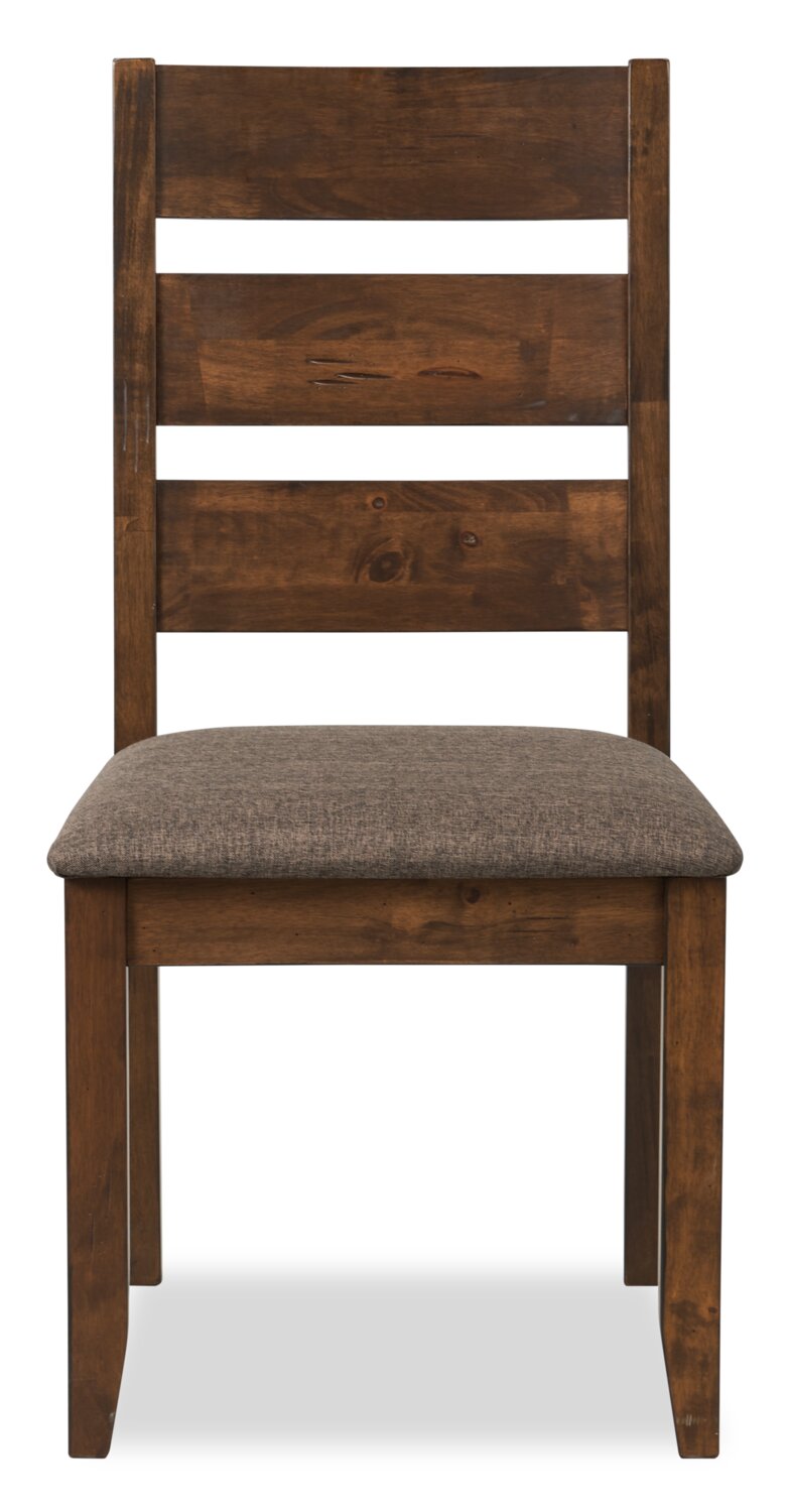 Plum Dining Chair with Polyester Fabric, Wood, Ladder-Back