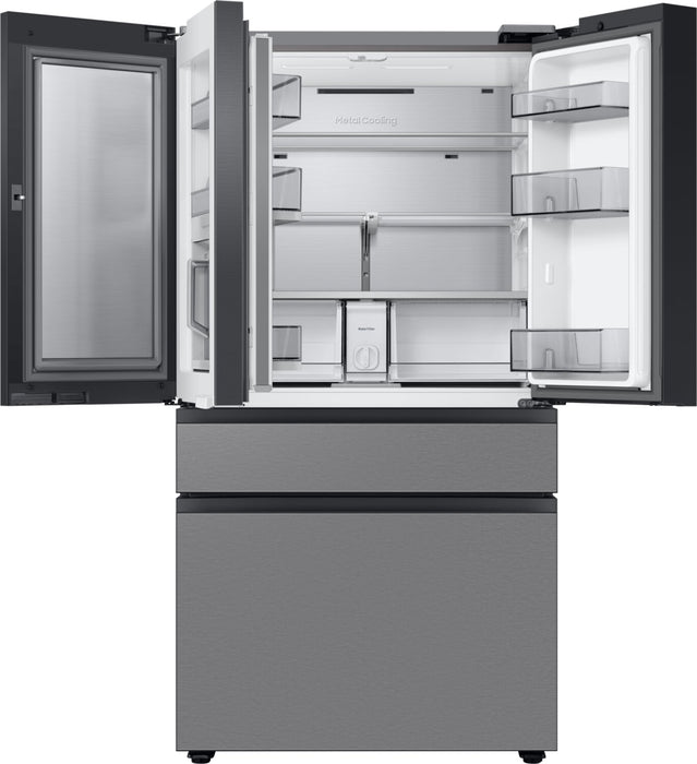 Samsung 36\" 22.8 Cu. Ft. BESPOKE 4-Door Counter-Depth Refrigerator - Stainless Steel - RF23BB8600QLAA