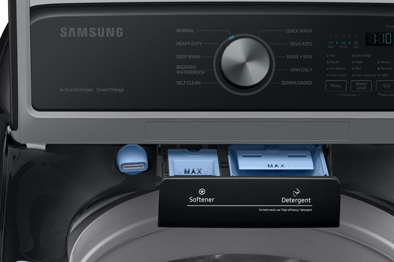 Samsung 5.4 Cu. Ft. Top-Load Washer - Black Stainless Steel - WA46CG3505AVA4