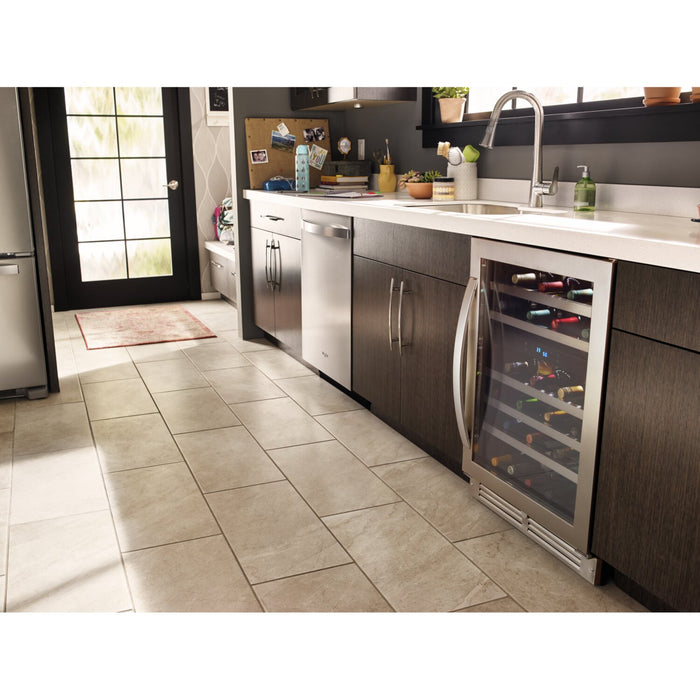 Whirlpool 24\" 5 Cu. Ft. Undercounter Wine Refrigerator - Stainless Steel - WUW55X24HS