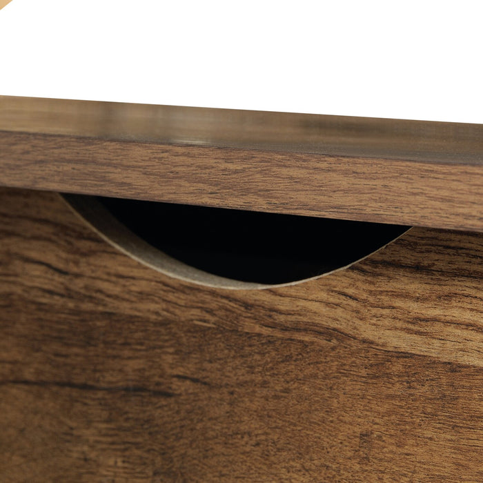 Palladia 53.15\" Office Desk with 3-Drawers - Vintage Oak