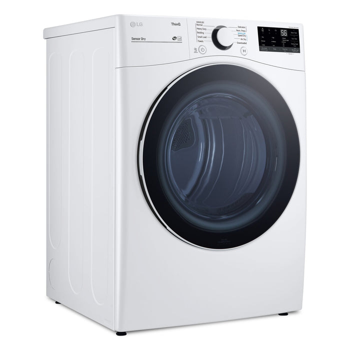LG 7.4 Cu. Ft. Smart Electric Dryer - White - Stackable - DLE3600W