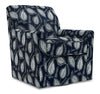 Made in Canada Sofa Lab Customizable Swivel 31\" Fabric Accent Chair - Midnight Multicolour