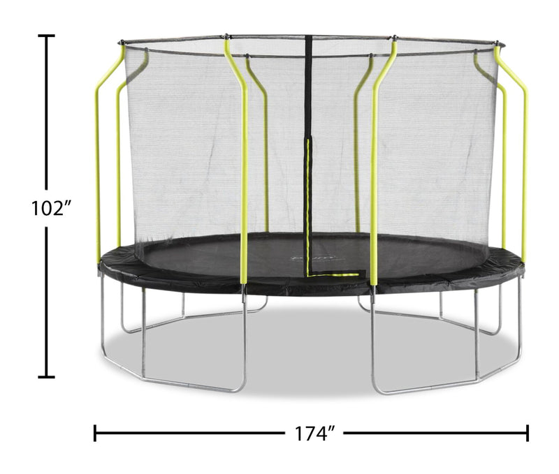Plum Play 14 Ft. Wave Springsafe® Trampoline and Enclosure The Brick