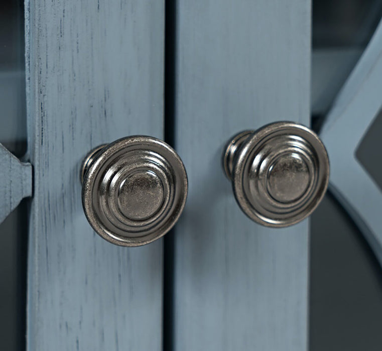 Carmine 31\" Accent Cabinet with Glass Doors - Blue