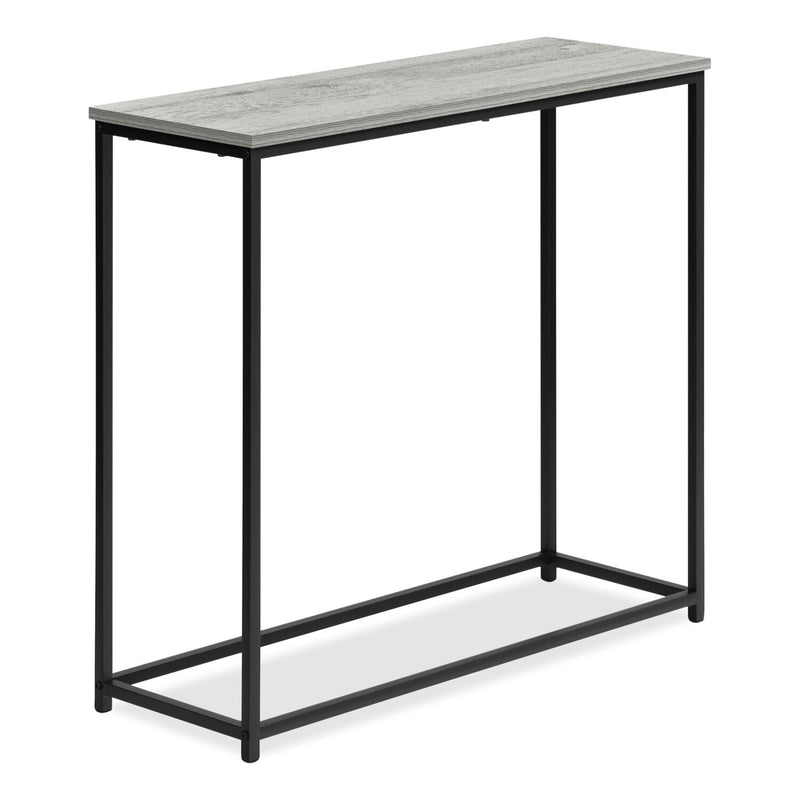 Alma 31.5" Modern Sofa Table Grey with Black Metal Frame The Brick