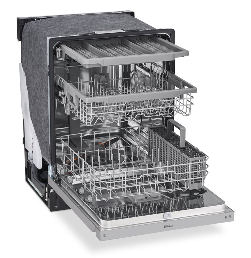 LG 24" Front Control BuiltIn Dishwasher with QuadWash® LDFN4542S