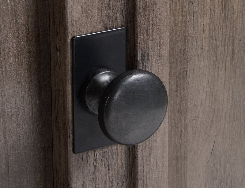 Ollie 60\" Electric Fireplace TV Stand with Storage and Cable Management for TVs up to 65\"- Grey