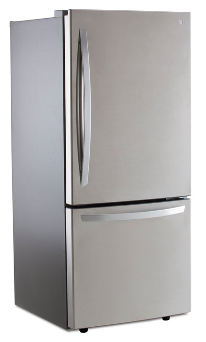 LG 30\" 22 Cu. Ft. Bottom-Mount Refrigerator - Smudge Proof Stainless Steel - LRDNS2200S